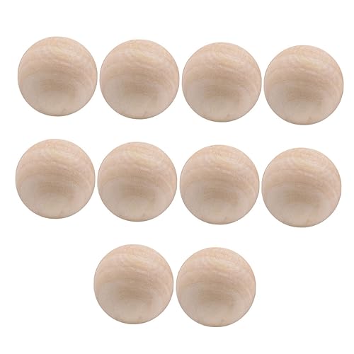 LIFKOME 10 Stück Runde Holzperlen ohne Bohrung Kreative Diy Bastelmaterialien Natürlichem Lotus Holz Holzfarbe für Schmuckherstellung und Dekoration LIFKOME 10 Stück Runde Holzperlen ohne Bohrung Kreative Diy Bastelmaterialien Natürlichem Lotus Holz Holzfarbe für Schmuckherstellung und Dekoration von LIFKOME