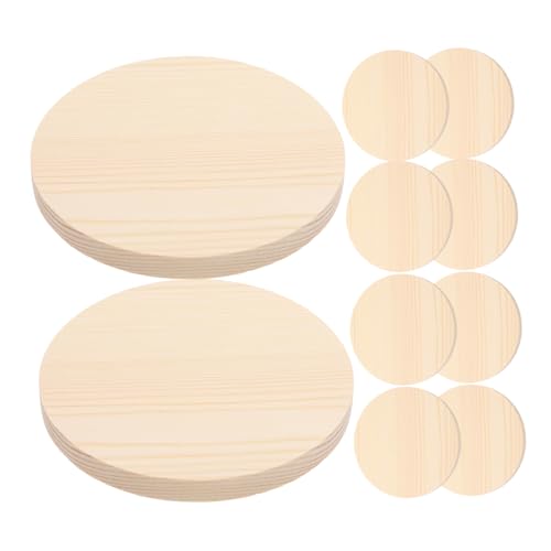 LIFKOME 10 Stück Runde Holzscheiben Glatt Geschliffen Kiefernholz DIY Basteln Handgemalt Dekorationen für Mädchen Kreative Kunstprojekte LIFKOME 10 Stück Runde Holzscheiben Glatt Geschliffen Kiefernholz DIY Basteln Handgemalt Dekorationen für Mädchen Kreative Kunstprojekte von LIFKOME