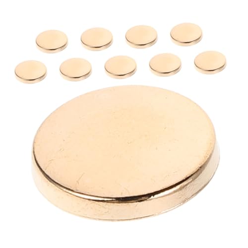 LIFKOME 10 Stück Runder Flacher Metallknopf Handgenähte Snap Tack Buttons Gold für DIY Nähprojekte Anzüge Hemden und Jacken von LIFKOME