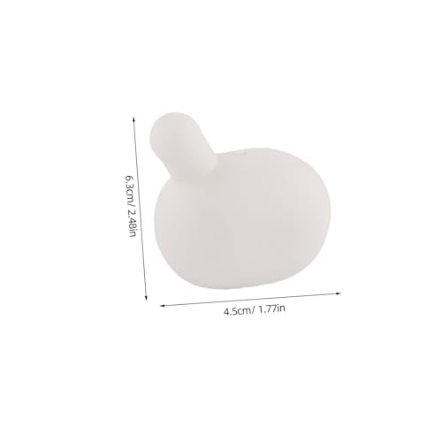 LIFKOME 10 Stück Silikon Stressbälle Weiß Rund DIY Bubble Insert für Häkelspielzeug Flexible Beruhigungsspielzeug für Kreative Bastelprojekte Austauschbare Silikon Kugeln für Eltern Junge von LIFKOME