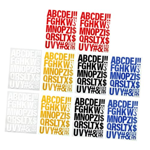 LIFKOME 10 Stück Teiliges A-z aus Vinyl Bunte Buchstaben Patches zum Aufbügeln Kleidung Rucksäcke Hüte DIY Stoffdekoration Einfache Anwendung Verschiedenen Textilien von LIFKOME