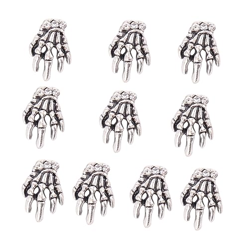 LIFKOME 10 Stück Teiliges Alloy Skeleton Hand Nail Decals Maniküre DIY Nagelkunst Dekoration für Natürliche und Künstliche Nägel Einfach Anzuwenden für Maniküre Pediküre und Nail Art LIFKOME 10 Stück Teiliges Alloy Skeleton Hand Nail Decals Maniküre DIY Nagelkunst Dekoration für Natürliche und Künstliche Nägel Einfach Anzuwenden für Maniküre Pediküre und Nail Art von LIFKOME