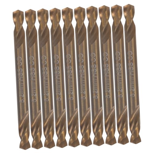 LIFKOME 10 Stück Teiliges Bohrer Doppelseitige Spiralbohrer für Gehärteten Stahl Edelstahl Aluminium Kunststoff und Holz Präzise Metallbohrbits für Heimwerker LIFKOME 10 Stück Teiliges Bohrer Doppelseitige Spiralbohrer für Gehärteten Stahl Edelstahl Aluminium Kunststoff und Holz Präzise Metallbohrbits für Heimwerker von LIFKOME