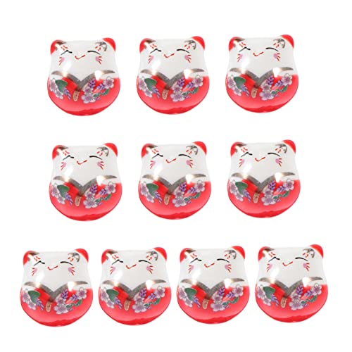LIFKOME 10 Stück Teiliges Bunte Keramikperlen mit Dekorative DIY Loose Bead Anhänger im Maneki Schmuckperlen für und Bastelprojekte von LIFKOME