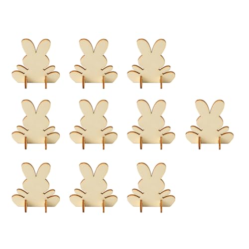LIFKOME 10 Stück Teiliges DIY Holz Kaninchen Dekorationsset Kreative Holzfiguren für Ostern Handgemachte Hasenornamente für Zuhause und Partydekoration für Bastelprojekte mit Kindern LIFKOME 10 Stück Teiliges DIY Holz Kaninchen Dekorationsset Kreative Holzfiguren für Ostern Handgemachte Hasenornamente für Zuhause und Partydekoration für Bastelprojekte mit Kindern von LIFKOME