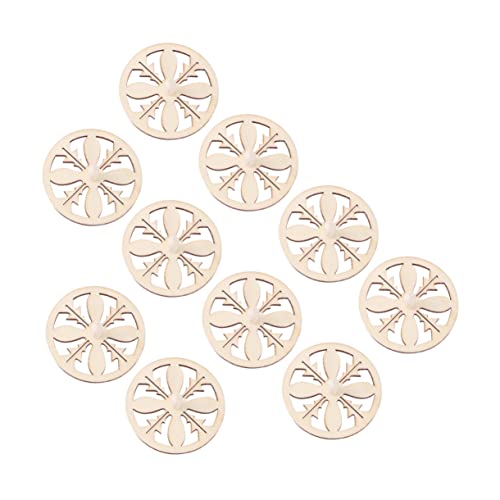 LIFKOME 10 Stück Teiliges DIY Holz zum Bemalen Natürlicher Holzbausatz für Fördert Kreativität Hand Auge Koordination und Motorische Fähigkeiten Kindgerechtes für Jungen und Mädchen von LIFKOME