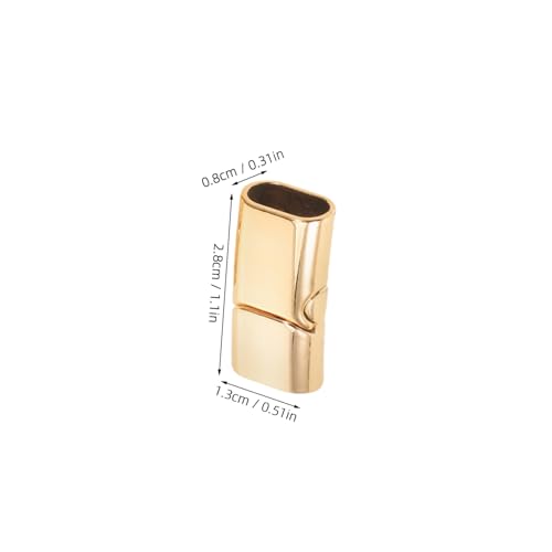 LIFKOME 10 Stück Teiliges DIY Schmuck Verschluss aus Langlebigem Legierungs Material Magnetischer Armband und Halskettenverschluss Installieren Vielseitig für Lederbänder und von LIFKOME