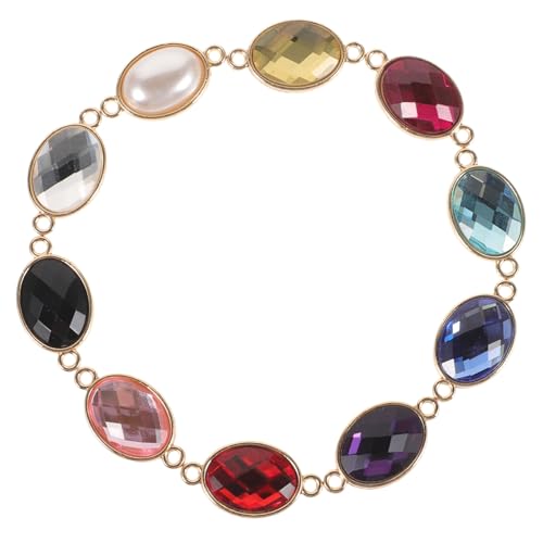 LIFKOME 10 Stück Teiliges DIY Schmuckverbinder Ovaler Anhänger mit Katzenaugen Kristall in Farben Stabile Metallcharms für Halsketten Armbänder Schmuckherstellung und Bastelbedarf von LIFKOME
