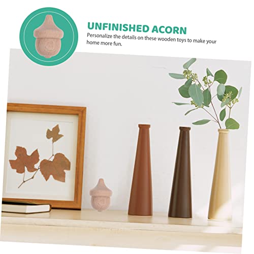 LIFKOME 10 Stück Teiliges DIY Unbemalte Holz eicheln Bastelspielzeug für Malen Handwerk Unfertige Dekoration Holzfiguren zum Bemalen und Gestalten LIFKOME 10 Stück Teiliges DIY Unbemalte Holz eicheln Bastelspielzeug für Malen Handwerk Unfertige Dekoration Holzfiguren zum Bemalen und Gestalten von LIFKOME