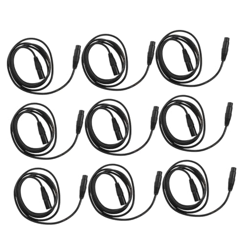 LIFKOME 10 Stück Teiliges Dmx Pin Bühnenlichtkabel Xlr Signal Draht für Par Light Moving Head Dj Equipment Flexibel Robust Schwarz LIFKOME 10 Stück Teiliges Dmx Pin Bühnenlichtkabel Xlr Signal Draht für Par Light Moving Head Dj Equipment Flexibel Robust Schwarz von LIFKOME