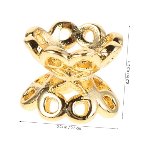 LIFKOME 10 Stück Teiliges Doppelseitige aus Kupfer für DIY Schmuckherstellung Stabile Spacer Beads für Armbänder und Halsketten Modische Bastel accessoires für Individuelle von LIFKOME