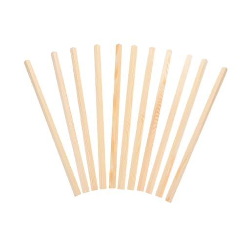 LIFKOME 10 Stück Teiliges Dreieckige Holzleisten Kantenlänge Lang Stabile Fensterrahmen Dekorleisten aus Kiefernholz Dreieckige Molding Trim für DIY Fensterdeko und Modellbau von LIFKOME