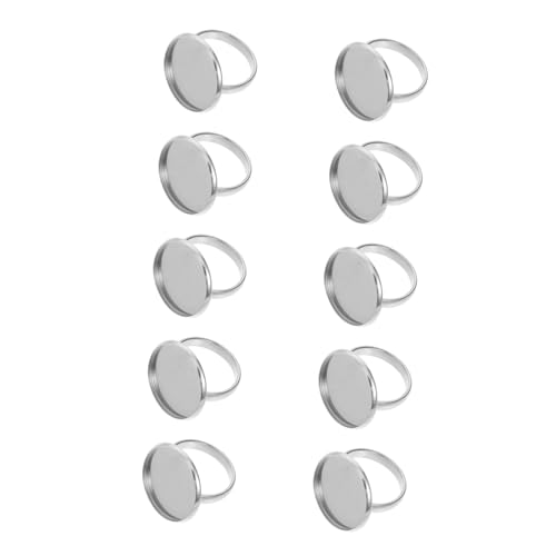 LIFKOME 10 Stück Teiliges Edelstahl Ringrohling Verstellbare DIY Ring Basen Fingerfreundliche Schmuckunterlage für Individuelle Ringgestaltung Robust und Formstabil Passend für LIFKOME 10 Stück Teiliges Edelstahl Ringrohling Verstellbare DIY Ring Basen Fingerfreundliche Schmuckunterlage für Individuelle Ringgestaltung Robust und Formstabil Passend für von LIFKOME