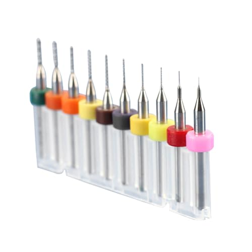 LIFKOME 10 Stück Teiliges Hartmetall Cnc Bohrer Set Micro Drill Bits für Pcb Gravur Präzisionsbohren Abriebfest Langlebig Symmetrische Schneide Vielseitig für Kunststoff Holz Schmuck LIFKOME 10 Stück Teiliges Hartmetall Cnc Bohrer Set Micro Drill Bits für Pcb Gravur Präzisionsbohren Abriebfest Langlebig Symmetrische Schneide Vielseitig für Kunststoff Holz Schmuck von LIFKOME