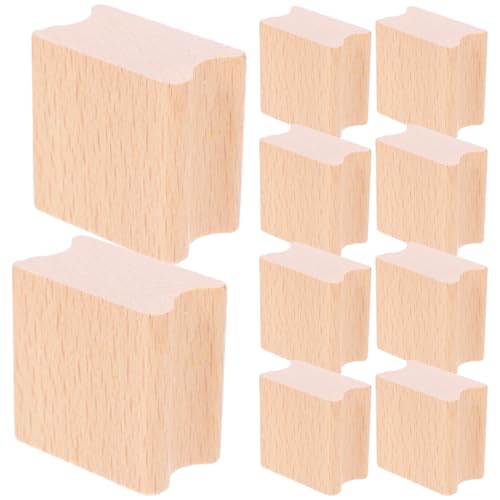 LIFKOME 10 Stück Teiliges Holz DIY Stempelset Leere Holzstempel zum Selbermachen für Scrapbooking und Handarbeiten Langlebig und Vielseitig für Kreative Projekte von LIFKOME