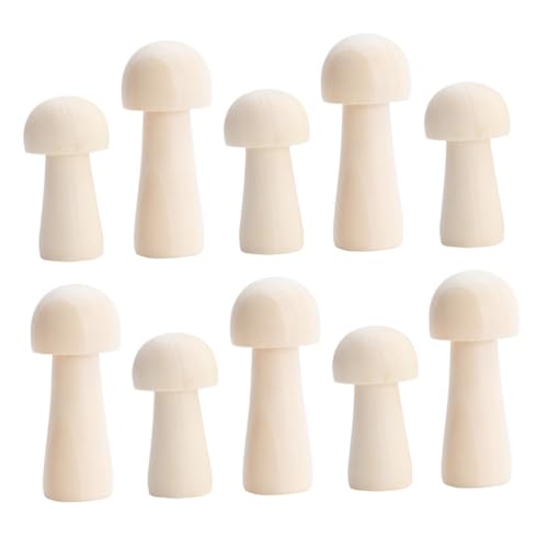 LIFKOME 10 Stück Teiliges Holzpilz deko in Naturfarben DIY Bemalbare Holzfiguren für Glatte Oberfläche Leichtes Langlebiges Material für Bastelprojekte und Kreative Gestaltung LIFKOME 10 Stück Teiliges Holzpilz deko in Naturfarben DIY Bemalbare Holzfiguren für Glatte Oberfläche Leichtes Langlebiges Material für Bastelprojekte und Kreative Gestaltung von LIFKOME