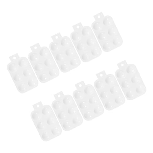 LIFKOME 10 Stück Teiliges Kunststoff Malpalette Rechteckige Mischpalette für Aquarell und Bastelarbeiten Tragbare Palette für Künstler für Reisen Freien LIFKOME 10 Stück Teiliges Kunststoff Malpalette Rechteckige Mischpalette für Aquarell und Bastelarbeiten Tragbare Palette für Künstler für Reisen Freien von LIFKOME