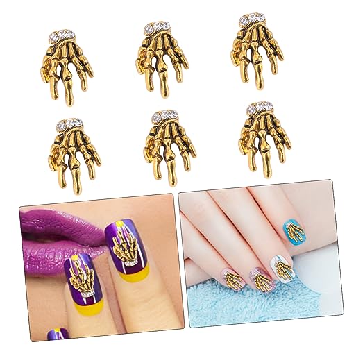 LIFKOME 10 Stück Teiliges Manicure Nail Art Decals aus Langlebiger Legierung Skelett Hand Design Einfach Anzuwenden für Natürliche und Künstliche Nägel Vielseitig für Nailart und DIY LIFKOME 10 Stück Teiliges Manicure Nail Art Decals aus Langlebiger Legierung Skelett Hand Design Einfach Anzuwenden für Natürliche und Künstliche Nägel Vielseitig für Nailart und DIY von LIFKOME