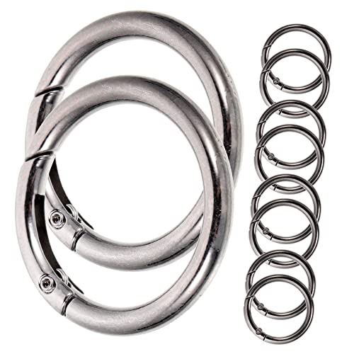 LIFKOME 10 Stück Teiliges Metall Schlüsselringe Flach Geschlossen Flexibel DIY Schlüsselanhänger Zubehör für Bastelarbeiten Schmuckherstellung und Schlüsselbefestigung von LIFKOME