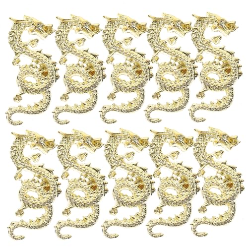 LIFKOME 10 Stück Teiliges Nagel Schmuck mit Goldfarbenen Drachendekoren Kleine Metall Nagelcharms für Maniküre Kreative Nagelkunst Dekorationen Geeignet für Natürliche und Künstliche LIFKOME 10 Stück Teiliges Nagel Schmuck mit Goldfarbenen Drachendekoren Kleine Metall Nagelcharms für Maniküre Kreative Nagelkunst Dekorationen Geeignet für Natürliche und Künstliche von LIFKOME