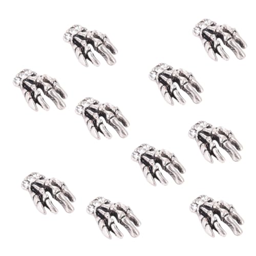 LIFKOME 10 Stück Teiliges Nageldekoration Alloy Skelett Hand Nail Art Drills Langlebig Modisch für Maniküre Nail Decoration Accessory LIFKOME 10 Stück Teiliges Nageldekoration Alloy Skelett Hand Nail Art Drills Langlebig Modisch für Maniküre Nail Decoration Accessory von LIFKOME