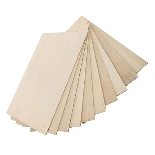 LIFKOME 10 Stück Teiliges Naturbelassene Holzplatten Unbemalte Sperrholz Bretter Glatt Splintfrei für Brandmalerei Bastelprojekte und DIY Dekoration LIFKOME 10 Stück Teiliges Naturbelassene Holzplatten Unbemalte Sperrholz Bretter Glatt Splintfrei für Brandmalerei Bastelprojekte und DIY Dekoration von LIFKOME