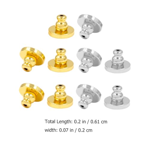 LIFKOME 10 Stück Teiliges Ohrstecker Verschlüsse aus Messing Vergoldet Sicher Schließende Schraubverschlüsse für Ohrstecker Hautfreundlich Passend für Ohrlöcher Langlebig und Stilvoll LIFKOME 10 Stück Teiliges Ohrstecker Verschlüsse aus Messing Vergoldet Sicher Schließende Schraubverschlüsse für Ohrstecker Hautfreundlich Passend für Ohrlöcher Langlebig und Stilvoll von LIFKOME
