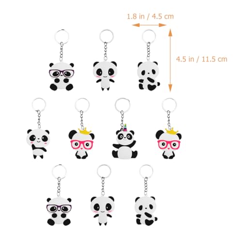LIFKOME 10 Stück Teiliges Panda Schlüsselanhänger aus Langlebigem PVC Niedlicher Cartoon Anhänger für Taschen Rucksack Schlüssel und Dekorative Verwendung Kreative Panda Schlüsselring LIFKOME 10 Stück Teiliges Panda Schlüsselanhänger aus Langlebigem PVC Niedlicher Cartoon Anhänger für Taschen Rucksack Schlüssel und Dekorative Verwendung Kreative Panda Schlüsselring von LIFKOME