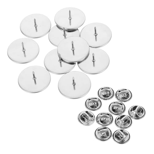 LIFKOME 10 Stück Teiliges Pin Backs Sichere Verschlussnadeln für Anstecknadeln Schmuck DIY Zubehör Langlebig Einfach zu Schließen Geeignet für Broschen und Abzeichen von LIFKOME