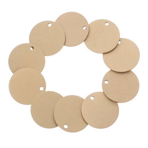 LIFKOME 10 Stück Teiliges Runde Messing Ventilmarken Blanko Stanzscheiben zum Gravieren Langlebig DIY Etiketten für Industrie Gewerbe und Heimgebrauch von LIFKOME