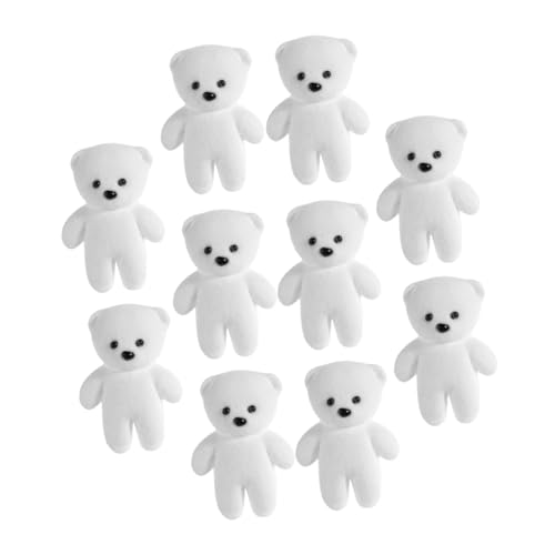 LIFKOME 10 Stück Teiliges Schaumstoffbären Samtige Kleine Bärenfiguren zum Basteln DIY Deko für Abschlussfeiern Blumenarrangements und Kreative Collagen Einfache Anbringung Ornamente von LIFKOME