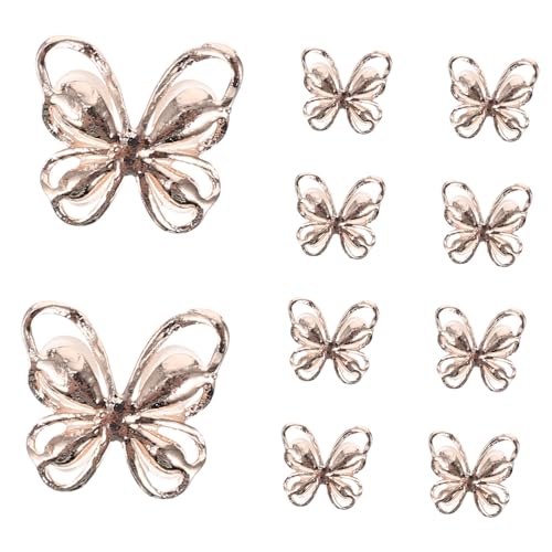 LIFKOME 10 Stück Teiliges Schmetterling Nagel Charm mit Strasssteinen DIY Nail Art Schmuck für Mädchen Glänzende Rosa goldene Katzenaugen Legierung Nagelanhänger Einfach Anzubringen LIFKOME 10 Stück Teiliges Schmetterling Nagel Charm mit Strasssteinen DIY Nail Art Schmuck für Mädchen Glänzende Rosa goldene Katzenaugen Legierung Nagelanhänger Einfach Anzubringen von LIFKOME