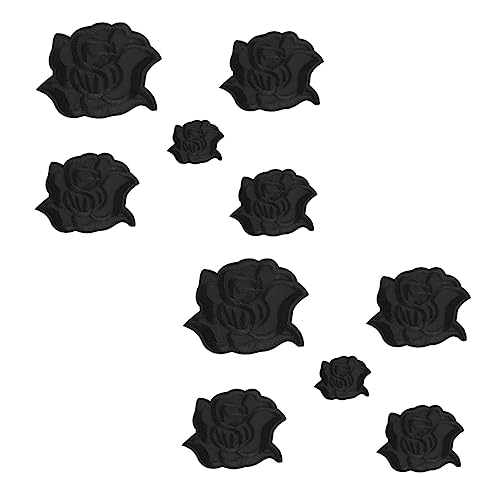 LIFKOME 10 Stück Teiliges Set Blumenstickerei Patches für DIY Kleidung Praktische Applikationen zur Dekoration von Jeans Taschen und Mehr für Bastelprojekte von LIFKOME