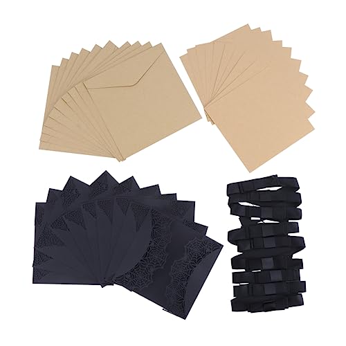 LIFKOME 10 Stück Teiliges Set Einladungskarten mit Spinnennetz Design Festliche Karten für Halloween Hochzeit Geburtstag und Schwarz Umschlag und Schleife LIFKOME 10 Stück Teiliges Set Einladungskarten mit Spinnennetz Design Festliche Karten für Halloween Hochzeit Geburtstag und Schwarz Umschlag und Schleife von LIFKOME