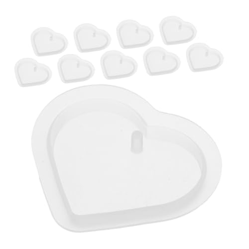 LIFKOME 10 Stück Teiliges Silikonform Herzform Schmuck Gießform für Epoxidharz Anhänger Schlüsselanhänger DIY Schmuckherstellung Valentinstag Geschenkidee LIFKOME 10 Stück Teiliges Silikonform Herzform Schmuck Gießform für Epoxidharz Anhänger Schlüsselanhänger DIY Schmuckherstellung Valentinstag Geschenkidee von LIFKOME