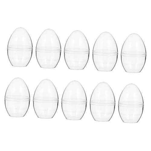 LIFKOME 10 Stück Teiliges Transparente Bruchsichere Kunststoff Eierkugeln Befüllbare Bastelkugeln für DIY Weihnachtsdeko Hochzeit Party und Festliche Ornamente LIFKOME 10 Stück Teiliges Transparente Bruchsichere Kunststoff Eierkugeln Befüllbare Bastelkugeln für DIY Weihnachtsdeko Hochzeit Party und Festliche Ornamente von LIFKOME