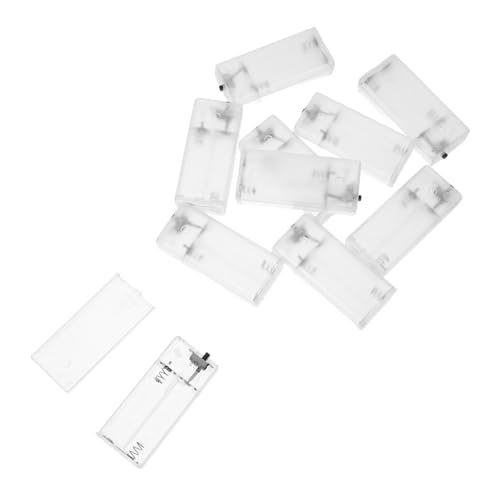 LIFKOME 10 Stück Teiliges Transparentes Batteriefach für Lichterkette Sicherer Batterieträger für Aa Batterien Kompatibel für Dekorative Beleuchtung LIFKOME 10 Stück Teiliges Transparentes Batteriefach für Lichterkette Sicherer Batterieträger für Aa Batterien Kompatibel für Dekorative Beleuchtung von LIFKOME