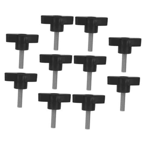 LIFKOME 10 Stück Teiliges Z Förmige Handschrauben mit Verstellbarem Kunststoff Drehknopf Ergonomisch Geformter Griff für Manuelles Spannen und Befestigen bei Möbeln Maschinen von LIFKOME