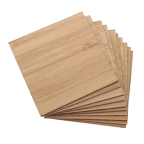 LIFKOME 10 Stück Unbehandelte Bambusplatten für DIY Bastelprojekte Quadratische Handwerksmaterialien für Gestalten und Personalisierung LIFKOME 10 Stück Unbehandelte Bambusplatten für DIY Bastelprojekte Quadratische Handwerksmaterialien für Gestalten und Personalisierung von LIFKOME