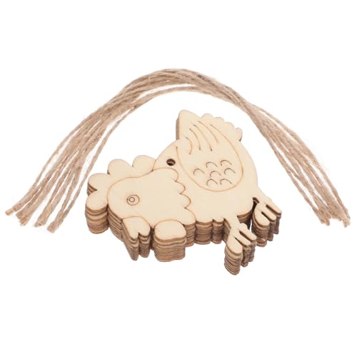 LIFKOME 10 Stück Unfertige Holz Hühnchen Ornamente mit Schnüren für Diy Bastelprojekte Partydekorationen und Frühlings Hausdeko Robustes Material Vielseitig Einsetzbar LIFKOME 10 Stück Unfertige Holz Hühnchen Ornamente mit Schnüren für Diy Bastelprojekte Partydekorationen und Frühlings Hausdeko Robustes Material Vielseitig Einsetzbar von LIFKOME