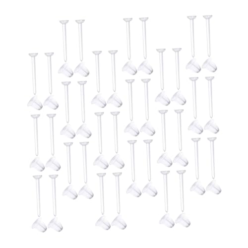 LIFKOME 100 Paare Transparente Ohrstecker Verschlüsse aus Leichtem Kunststoff Sichere Ohrring Stopper für DIY Schmuckherstellung Langlebige Ohrstecker Backings für Damen und Herren von LIFKOME