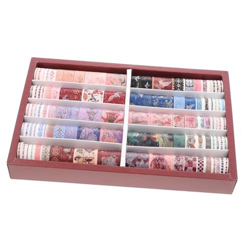 LIFKOME 100 Rollen Washi Tape DIY Scrapbook Klebebänder Buntes Masking Tape Selbstklebend für Planer Journal Basteln Dekoration Leicht Abziehbar und Zuschneidbar Verschiedene Muster von LIFKOME
