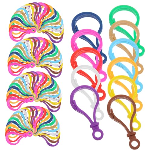 LIFKOME 100 Stück Bunte Kunststoff Lobster Clips für DIY Schmuckherstellung Vielseitige Verschlüsse für Schlüsselanhänger Armbänder und Langlebig und Kreativ Gestaltbar von LIFKOME
