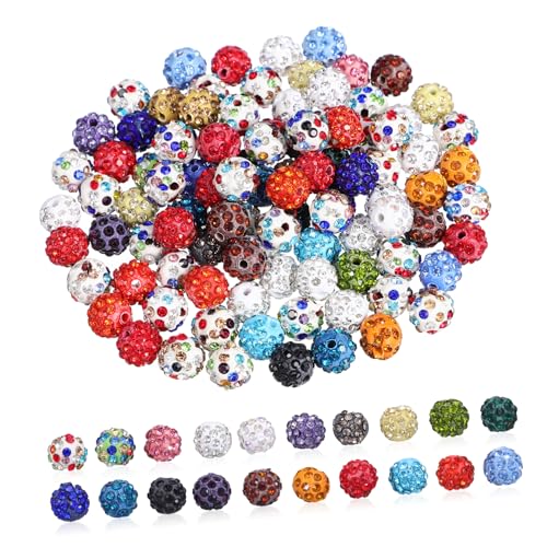 LIFKOME 100 Stück Bunte Strass Abstandshalterperlen mit Vorgebohrtem Funkelnde Schmuckperlen für Armbänder Halsketten und DIY Schmuckherstellung Dekorative Bastelperlen LIFKOME 100 Stück Bunte Strass Abstandshalterperlen mit Vorgebohrtem Funkelnde Schmuckperlen für Armbänder Halsketten und DIY Schmuckherstellung Dekorative Bastelperlen von LIFKOME