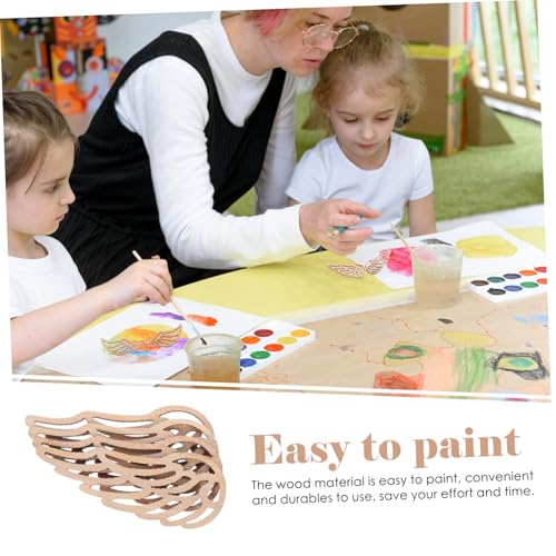 LIFKOME 100 Stück DIY Holzflügel Rohlinge aus Naturbelassenem Holz Leicht Bemalbare Holzscheiben für Basteln Weihnachtsdeko Handliche Engelsflügel Holzstücke zum Verzieren und Gestalten LIFKOME 100 Stück DIY Holzflügel Rohlinge aus Naturbelassenem Holz Leicht Bemalbare Holzscheiben für Basteln Weihnachtsdeko Handliche Engelsflügel Holzstücke zum Verzieren und Gestalten von LIFKOME