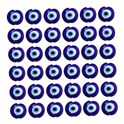LIFKOME 100 Stück Glasperlen Evil Eye Blaues Auge Flach Rund Türkische Schmuckperlen DIY Basteln Armband Halskette Zubehör Charm LIFKOME 100 Stück Glasperlen Evil Eye Blaues Auge Flach Rund Türkische Schmuckperlen DIY Basteln Armband Halskette Zubehör Charm von LIFKOME