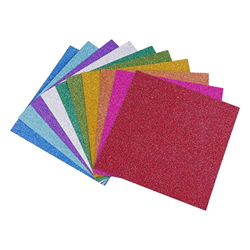 LIFKOME 100 Stück Glitzerpapier Set Buntes Einseitiges DIY Material für Kreative Bastelprojekte für Eltern Aktivitäten und Handgemachte Kunstwerke Farben LIFKOME 100 Stück Glitzerpapier Set Buntes Einseitiges DIY Material für Kreative Bastelprojekte für Eltern Aktivitäten und Handgemachte Kunstwerke Farben von LIFKOME