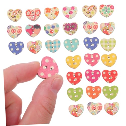 LIFKOME 100 Stück Herz Holzknöpfe Bunte Diy Knöpfe für Nähen Basteln Scrapbooking und Dekoration von Kleidung Taschen und Schuhen LIFKOME 100 Stück Herz Holzknöpfe Bunte Diy Knöpfe für Nähen Basteln Scrapbooking und Dekoration von Kleidung Taschen und Schuhen von LIFKOME