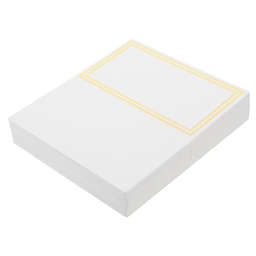 LIFKOME 100 Stück Hochwertige Tischkarten für Hochzeiten Platzkarten mit Goldprägung für Namensschilder und Tischdekoration für Festlichkeiten und Feiern LIFKOME 100 Stück Hochwertige Tischkarten für Hochzeiten Platzkarten mit Goldprägung für Namensschilder und Tischdekoration für Festlichkeiten und Feiern von LIFKOME