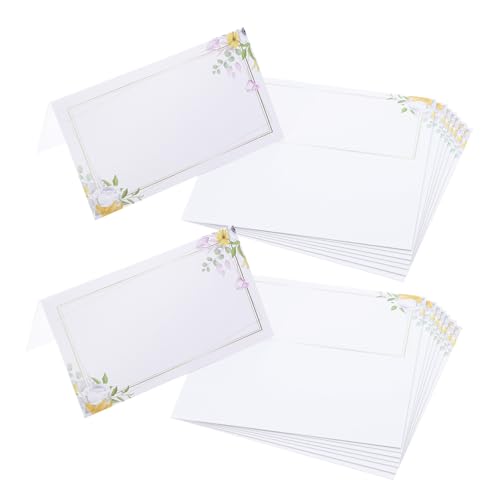 LIFKOME 100 Stück Hochzeit Namenskarten für Tischdekoration Stabile Papierkarten mit Elegantem Blumenmuster Beschreibbar für Bankett Empfang Shower und Dinner Party LIFKOME 100 Stück Hochzeit Namenskarten für Tischdekoration Stabile Papierkarten mit Elegantem Blumenmuster Beschreibbar für Bankett Empfang Shower und Dinner Party von LIFKOME